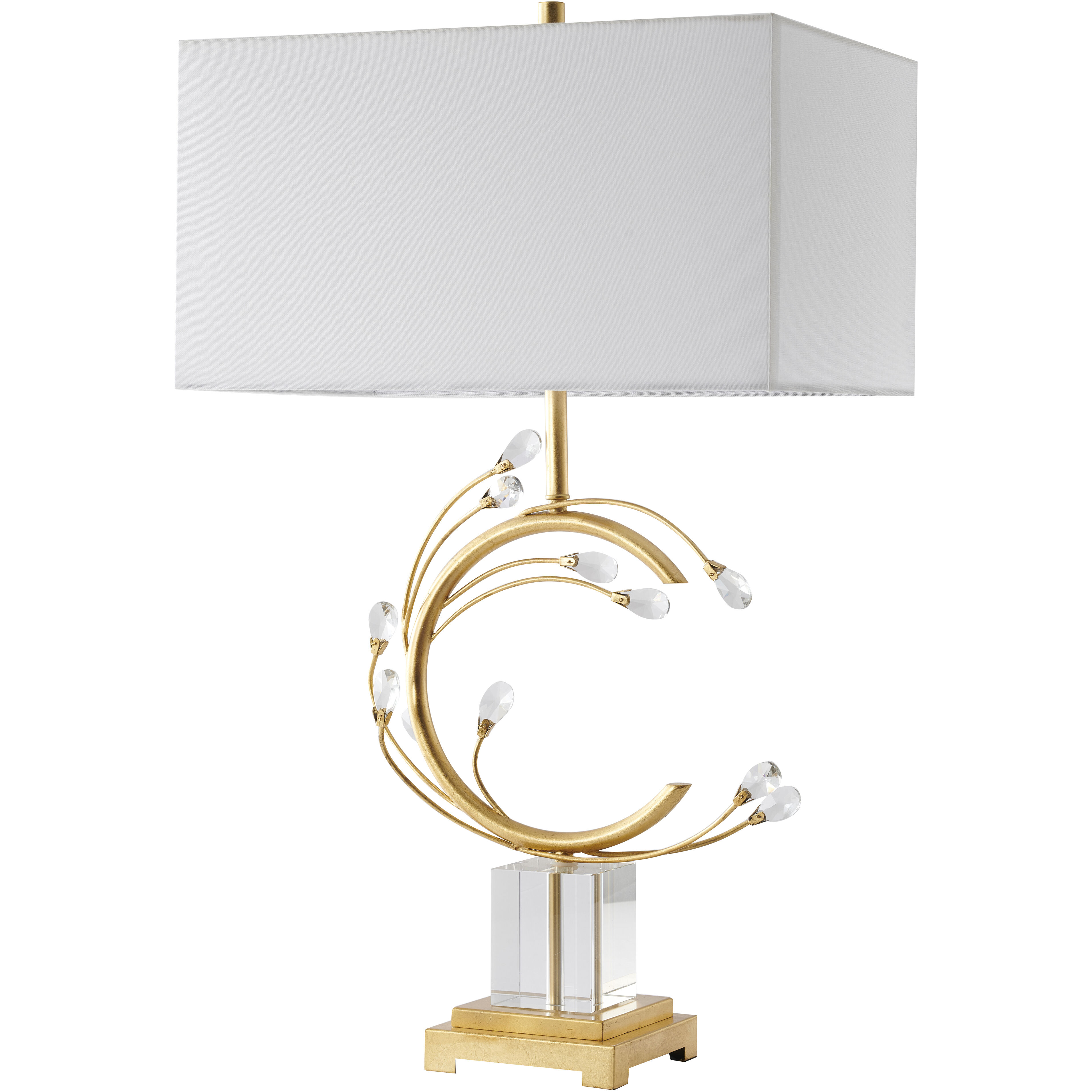 Canada 30.5 inch 100.00 watt Gold Table Lamp Portable Light